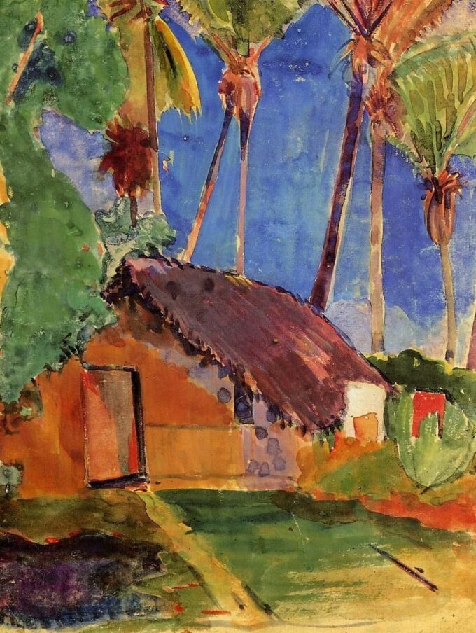 Cabaña de paja bajo las palmeras – Paul Gauguin Paul Gauguin 2024-09-20