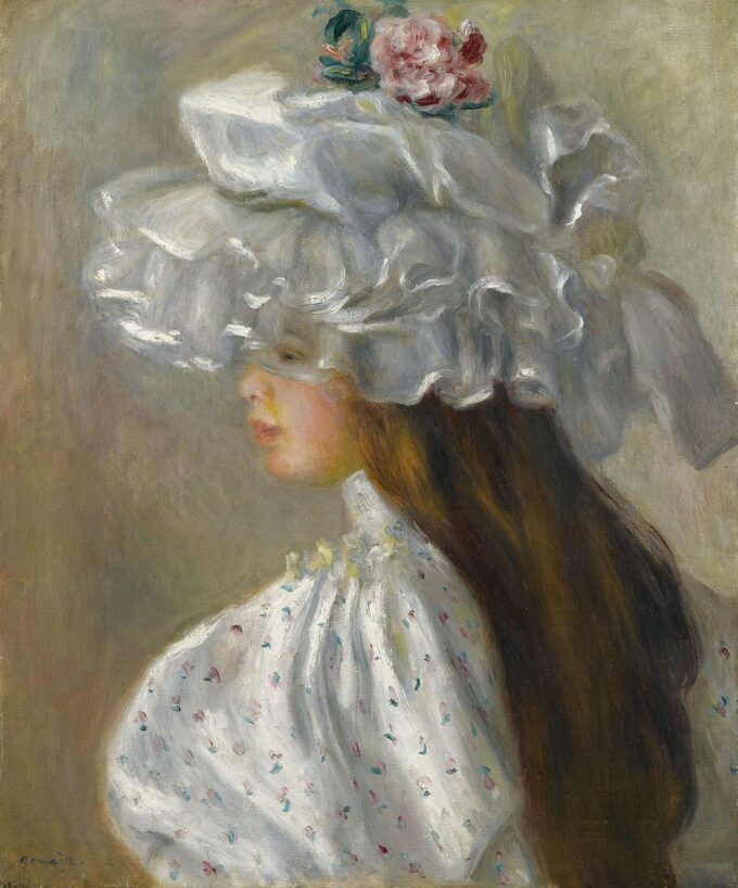 Mujer con sombrero blanco – Pierre-Auguste Renoir Pierre-Auguste Renoir 2024-09-20