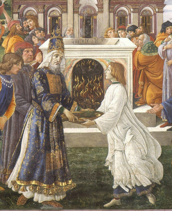 La purificación del leproso y la tentación de Cristo, en la Capilla Sixtina: detalle de la purificación – Sandro Botticelli Sandro Botticelli 2024-11-21