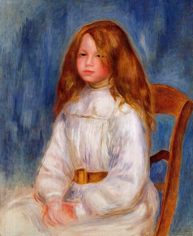 Niña sentada sobre un fondo azul – Pierre-Auguste Renoir Pierre-Auguste Renoir 2024-09-20