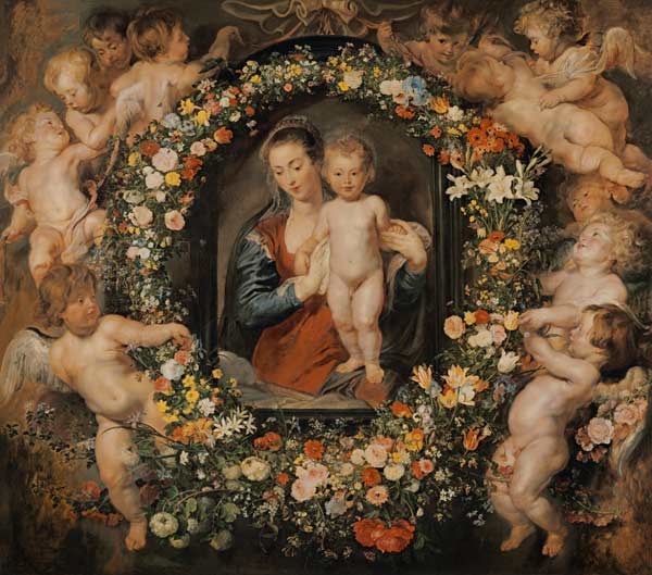 La Madonna con la corona de flores. La corona de flores de Jan Brueghel el Viejo (1568-1625) – Peter Paul Rubens Peter Paul Rubens 2024-09-19