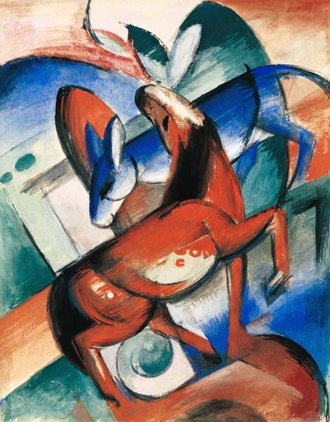 Caballo y burro – Franz Marc Franz Marc 2024-09-19