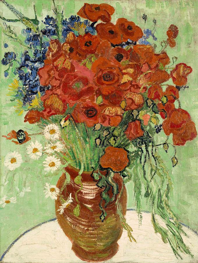 Vaso con margaritas y amapolas – Van Gogh Vincent Van Gogh 2024-09-20 2