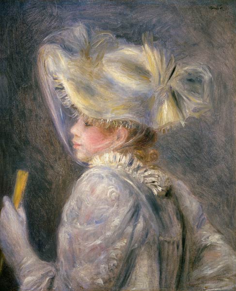 Mujer joven con sombrero blanco – Pierre-Auguste Renoir Pierre-Auguste Renoir 2024-09-20