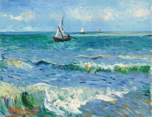 El mar en Saintes-Maries de la Mer – Van Gogh Pinturas Populares 2024-11-21