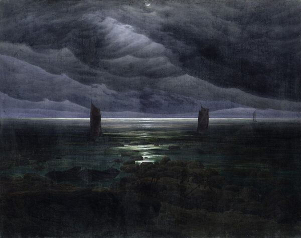 «Orilla a la luz de la luna – Caspar David Friedrich» Caspar David Friedrich 2024-11-21