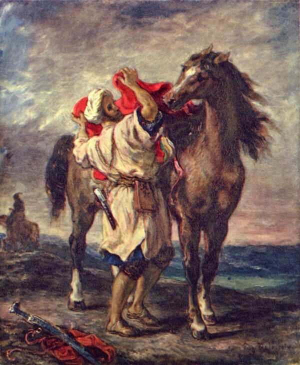 Un árabe sella su caballo – Eugène Delacroix Eugène Delacroix 2024-11-21