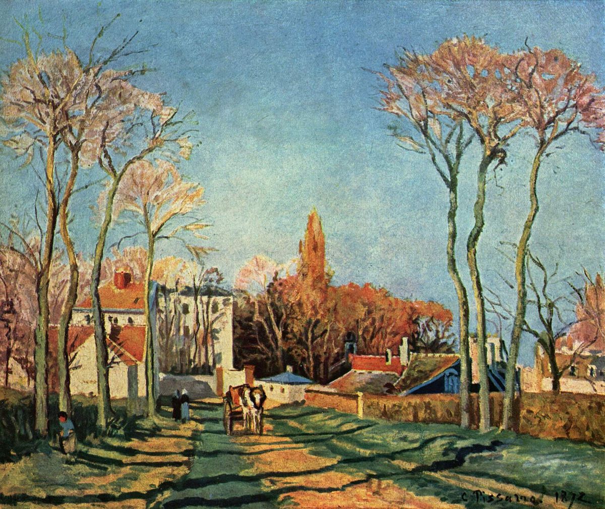 Entrada del pueblo de Voisins – Camille Pissarro Camille Pissarro 2024-09-20 2