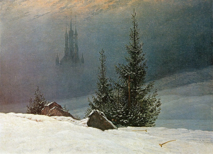 Paisaje de invierno con la iglesia – Caspar David Friedrich Caspar David Friedrich 2024-09-20