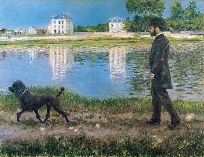 Richard Gallo y su perro en Petit Gennevilliers – Caillebotte Gustave Caillebotte 2024-09-20