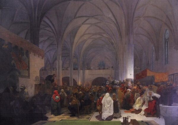 Maestro Jan Hus predicando en la capilla de Belén – Mucha Alfons Mucha 2024-11-21