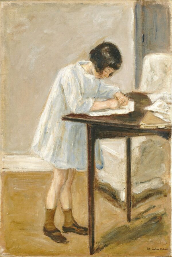 Nieta pequeña (niña de pie escribiendo) – Max Liebermann Max Liebermann 2024-12-26