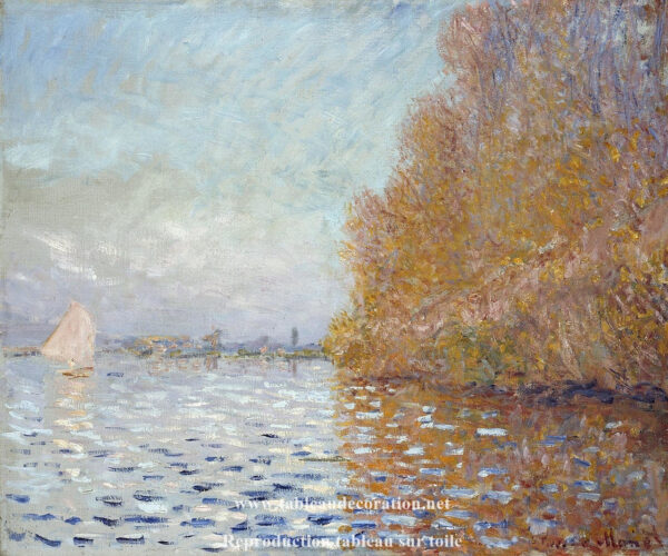 El estanque de Argenteuil con un velero – Cuadro de Monet Claude Monet 2024-11-21