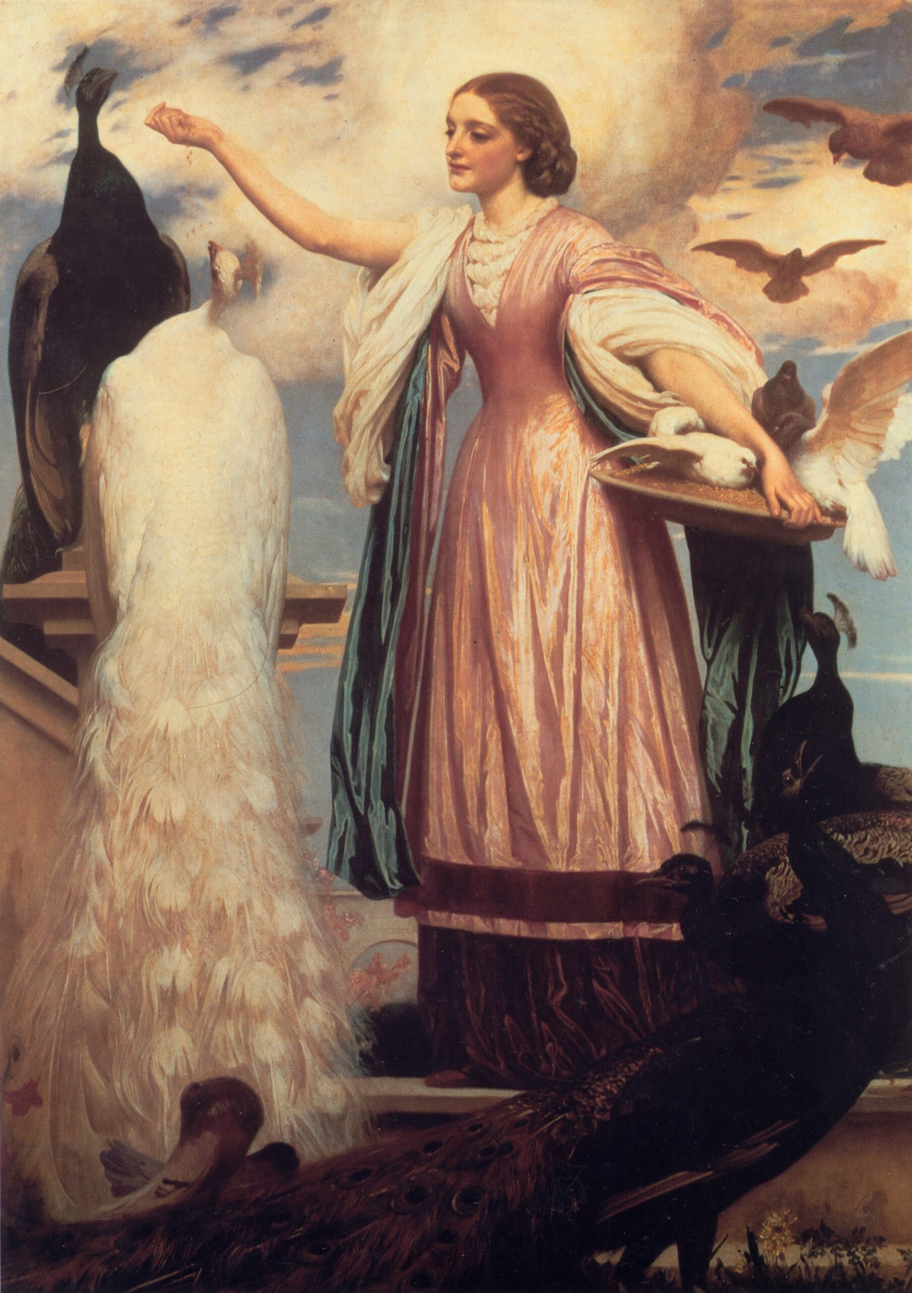 Una chica alimentando pavos reales – Frederic Leighton Frederic Leighton 2024-09-20 2