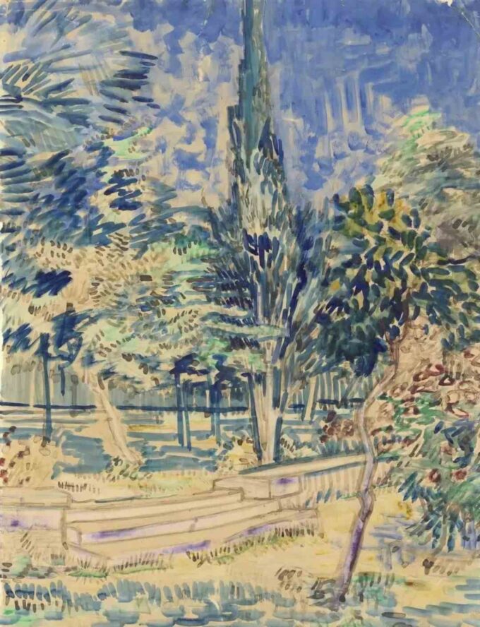 Escalera en el jardín del asilo – Van Gogh Vincent Van Gogh 2024-09-19