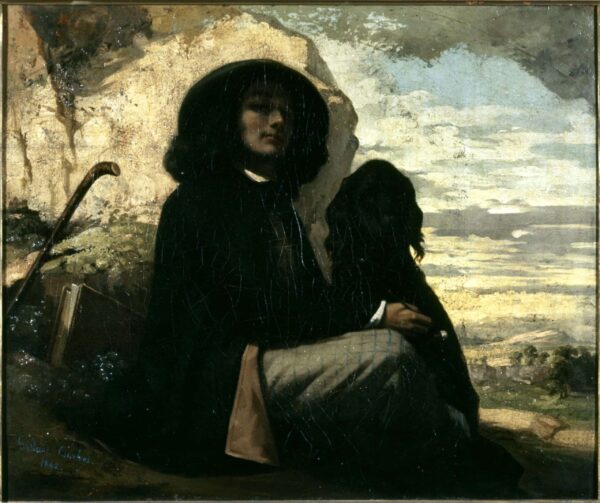 Autorretrato con perro negro – Gustave Courbet Gustave Courbet 2024-11-21