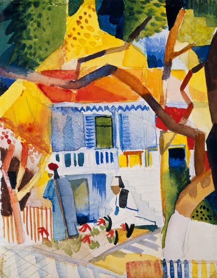 Patio interior de la casa de campo en Saint-Germain – August Macke August Macke 2024-09-20