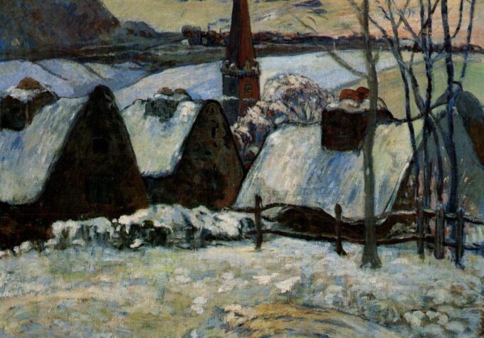 Pueblo bretón bajo la nieve – Paul Gauguin Paul Gauguin 2024-09-20