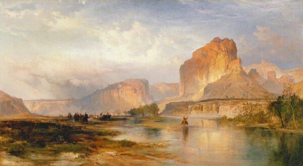 Acantilados del río Verde, 1874 – Thomas Moran Thomas Moran 2024-12-22