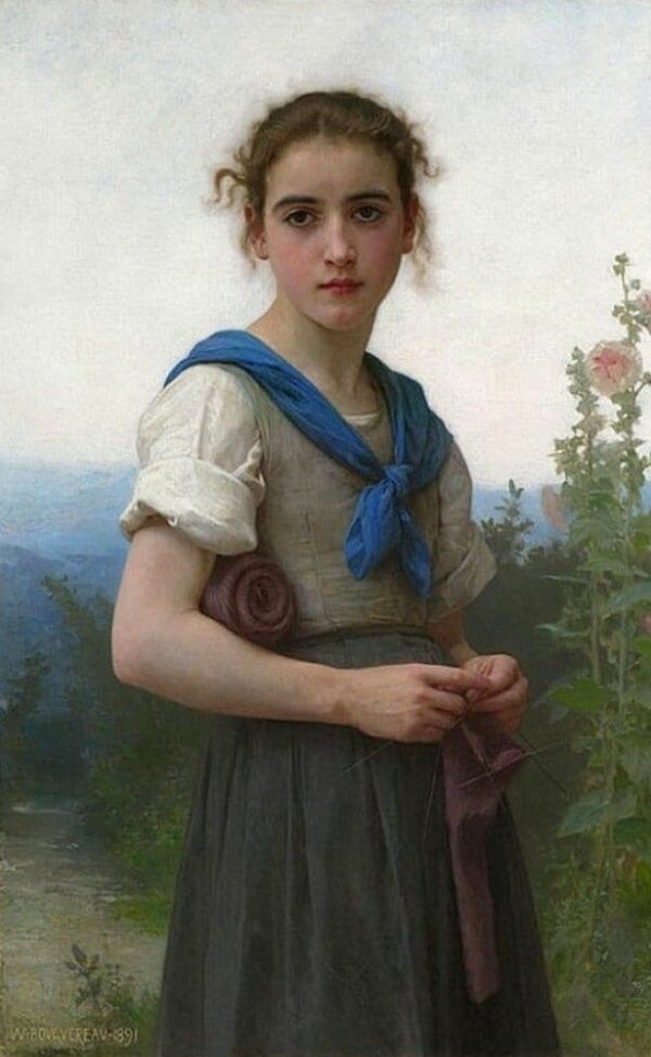 La pequeña tejedora, 1891 – William Bouguereau William Bouguereau 2024-11-21