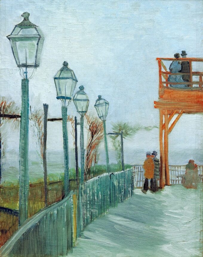 Terraza y punto de observación en el Molino de Blute-Fin, Montmartre – Van Gogh Vincent Van Gogh 2024-09-20