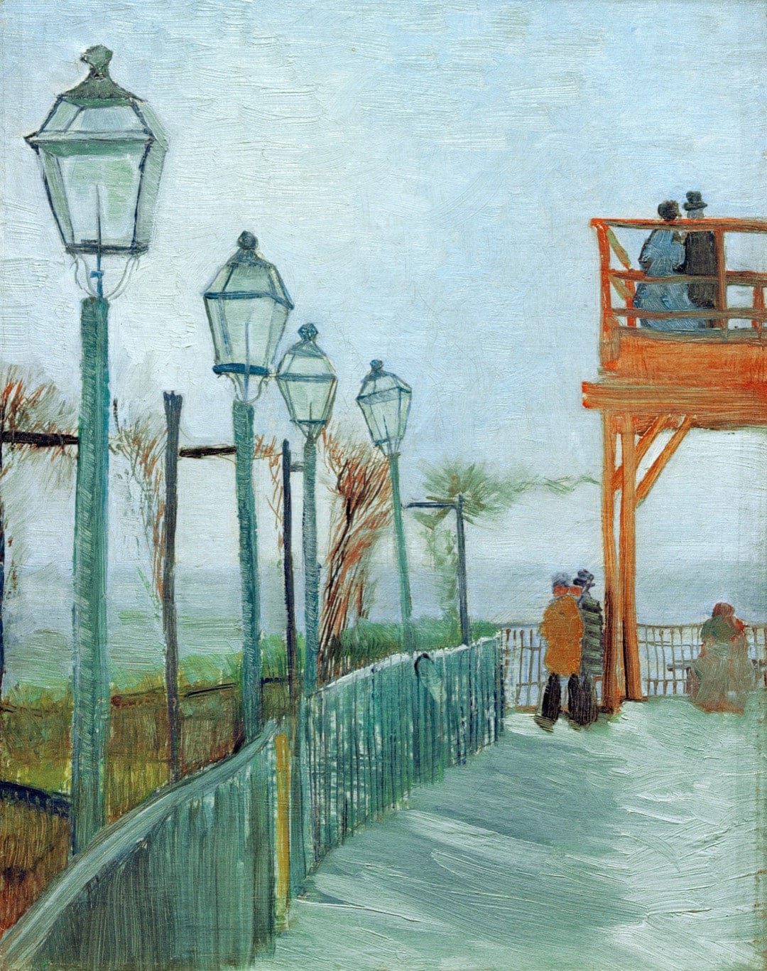 Terraza y punto de observación en el Molino de Blute-Fin, Montmartre – Van Gogh Vincent Van Gogh 2024-09-20 2