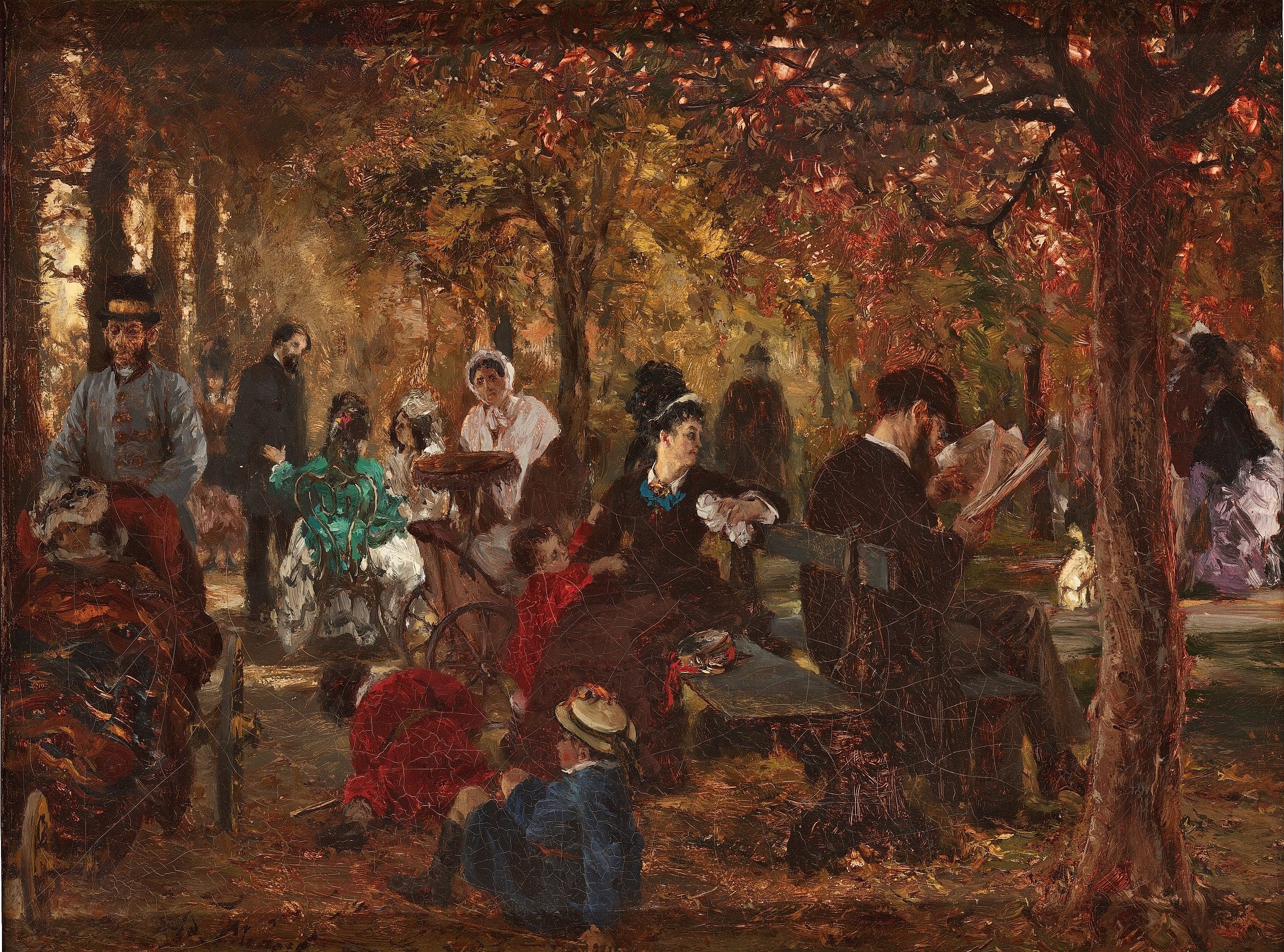 En el jardín de Luxemburgo (memoria del jardín de Luxemburgo) – Adolph von Menzel Adolph von Menzel 2024-09-20 2