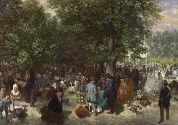 Tarde en los jardines de las Tullerías – Adolph von Menzel Adolph von Menzel 2024-11-21