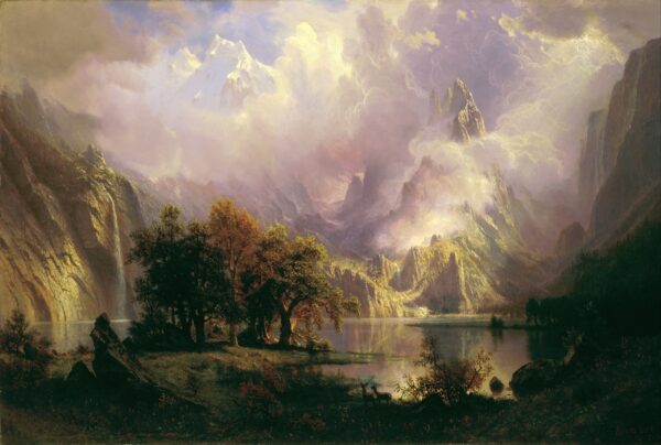 Paisaje de las Montañas Rocosas – Albert Bierstadt Albert Bierstadt 2024-11-21