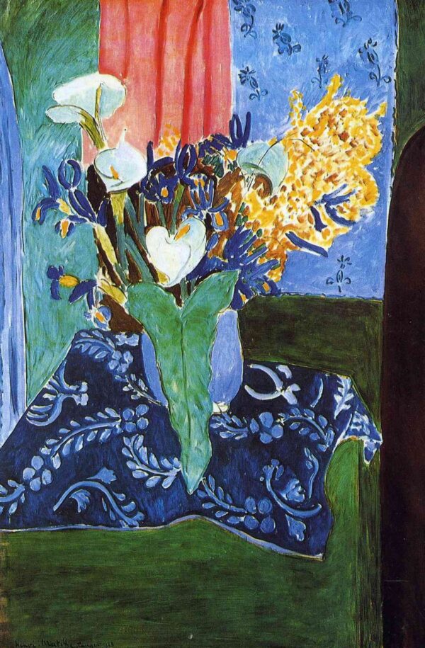 Lirios Calla, Iris y Mimosas – Matisse Henri Matisse 2024-11-21