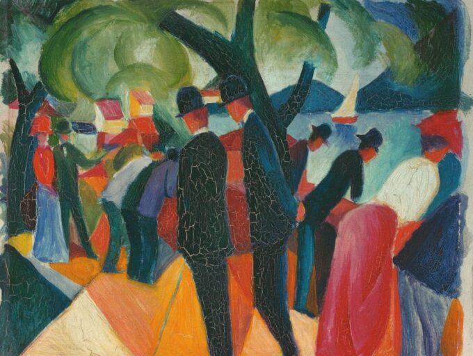 Marcha sobre el puente – August Macke August Macke 2024-09-20