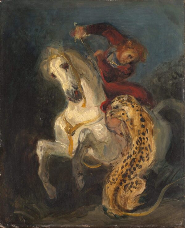 Un jinete atacado por un jaguar – Eugène Delacroix Eugène Delacroix 2024-11-21