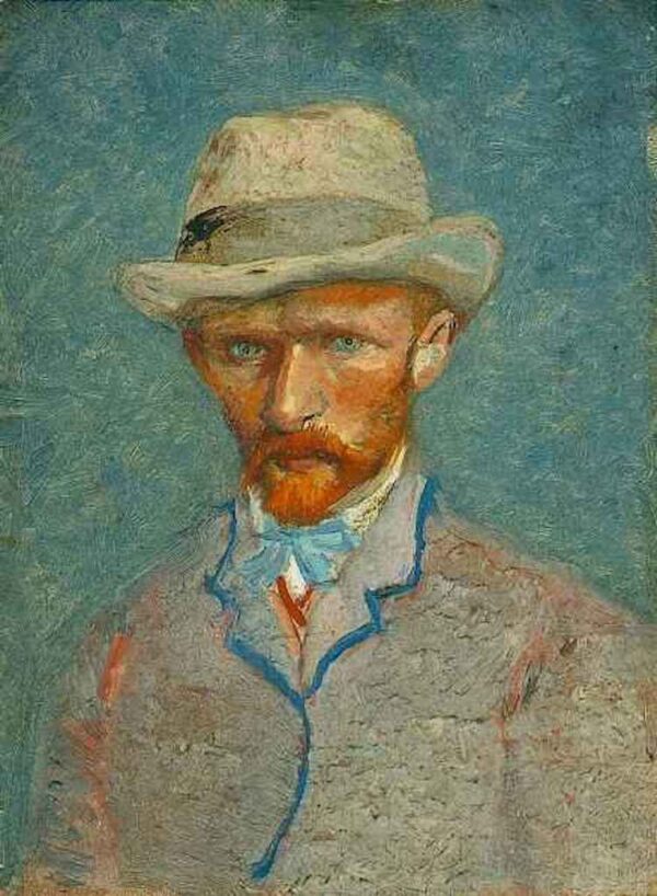 Autorretrato con un sombrero de paja gris – Van Gogh Autorretrato Vincent Van Gogh 2024-11-21