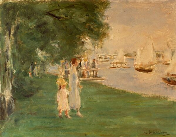 La regata de yates, paisaje de Wannsee – Max Liebermann Max Liebermann 2024-12-26