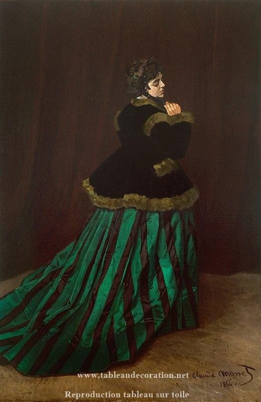 La mujer con vestido verde – Claude Monet Claude Monet 2024-09-19