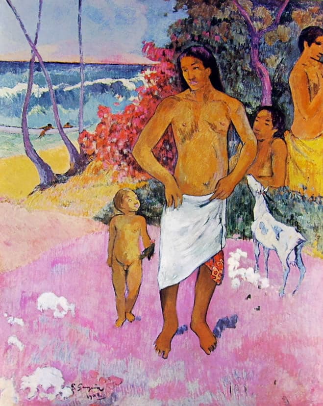 Un paseo por la orilla del mar o la familia tahitiana – Paul Gauguin Paul Gauguin 2024-09-20