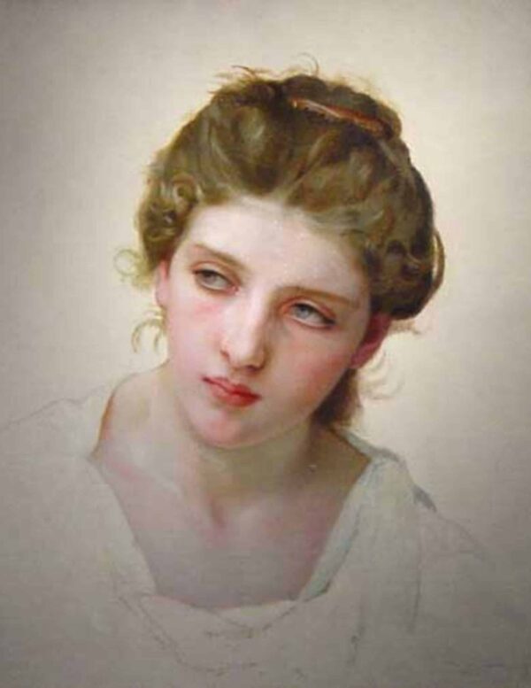 Estudio de la cabeza de un rostro femenino rubio de William Bouguereau William Bouguereau 2024-11-21