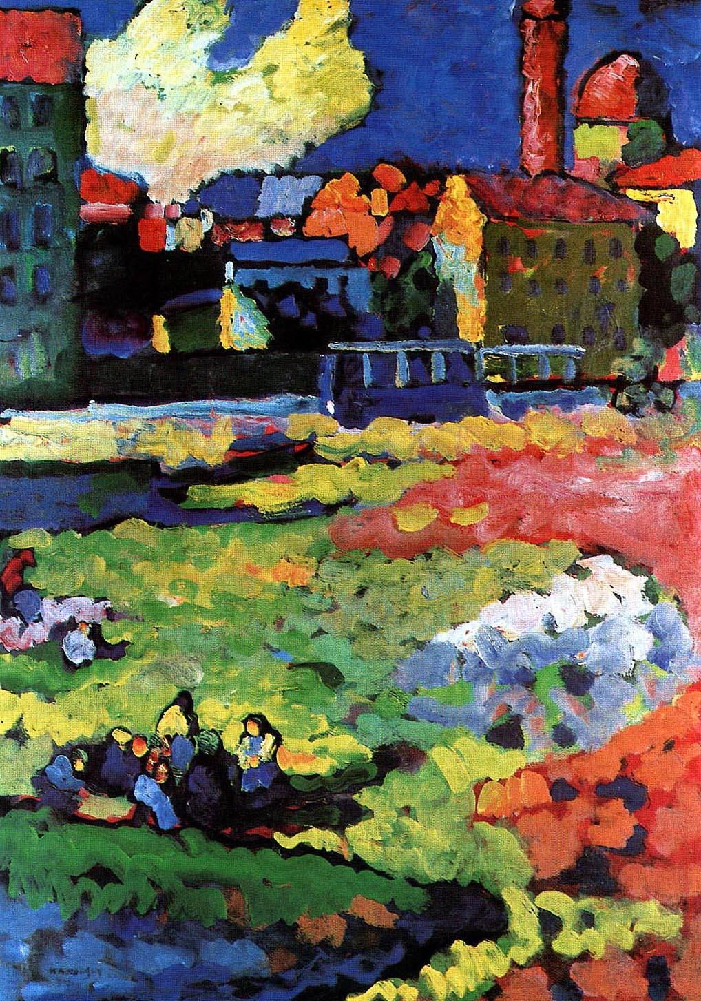 Múnich Schwabing con la iglesia de Santa Úrsula – Vassily Kandinsky Vasili Kandinski 2024-09-20 2