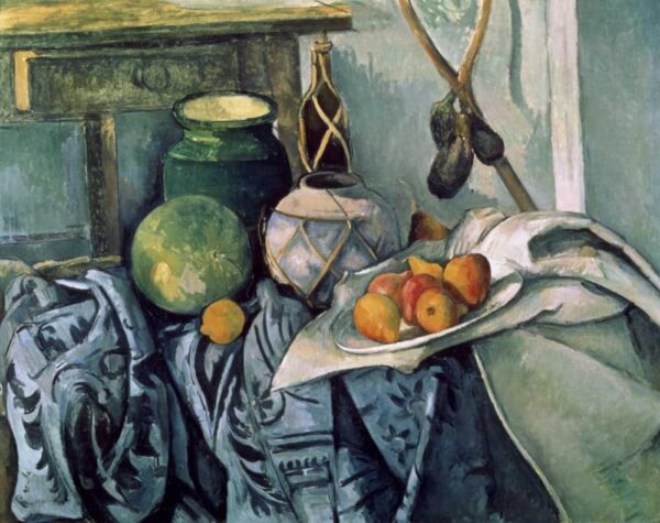 Bodegón con una botella y berenjenas – Paul Cézanne Paul Cézanne 2024-11-21