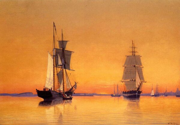 Navíos en el puerto de Boston al atardecer, 1859 – William Bradford William Bradford 2024-12-22