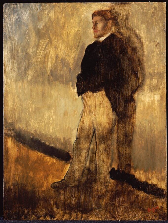 Retrato de un hombre de pie, con las manos en los bolsillos (Estudio para el «Interior») – Edgar Degas Edgar Degas 2024-09-20