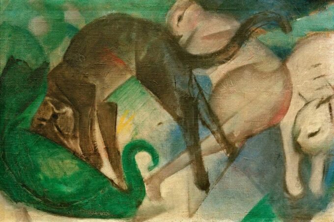 Chats jugando (pintura de gatos) – Franz Marc Franz Marc 2024-09-19