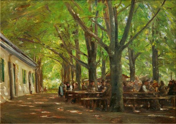 Una cervecería de campo, Brannenburg, Baviera – Max Liebermann Max Liebermann 2024-12-26