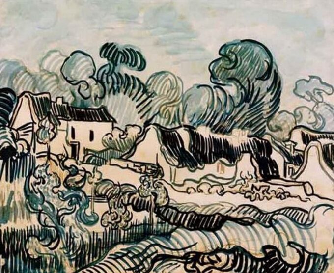 Paisaje y cabañas – Van Gogh Vincent Van Gogh 2024-09-19