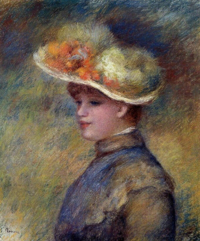 Mujer joven llevando un sombrero – Pierre-Auguste Renoir Pierre-Auguste Renoir 2024-09-20