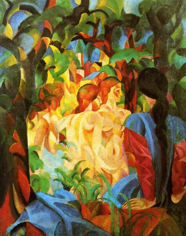 Bañistas con la ciudad al fondo – August Macke August Macke 2024-11-21