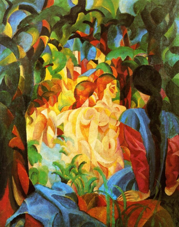 Bañistas con la ciudad al fondo – August Macke August Macke 2024-09-20