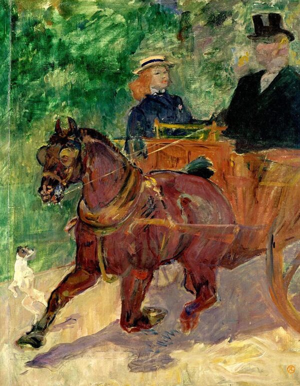 Cob tied to a cart – Toulouse Lautrec Henri de Toulouse-Lautrec 2024-11-21