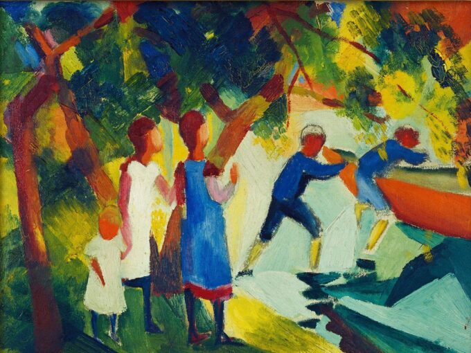 Niños en el agua – August Macke August Macke 2024-09-20