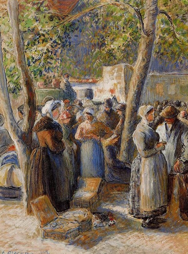 El mercado en Gisors – Camille Pissarro Camille Pissarro 2024-11-21